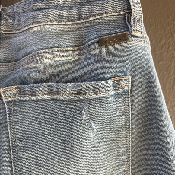 KanCan Light Blue Ripped Straight Leg Jeans - Picture 3 of 4